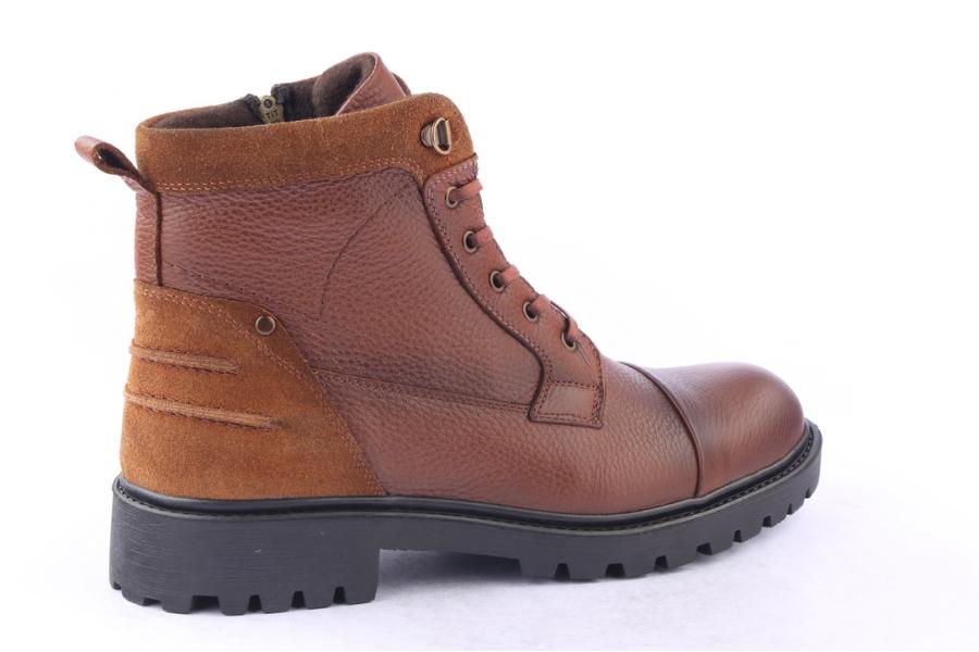 D.moro Shoes Men Leather Ankle Boots For Winter: M046 Tan (Wholesale)