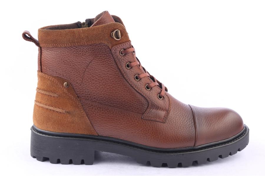 d.moro shoes Men Leather Ankle Boots for Winter: M046 Tan (Wholesale)