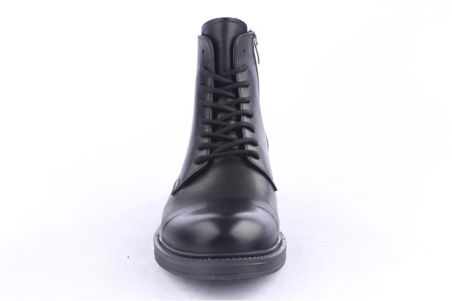 D.moro Shoes Men Leather Ankle Boots For Winter: M047 Black (Wholesale)