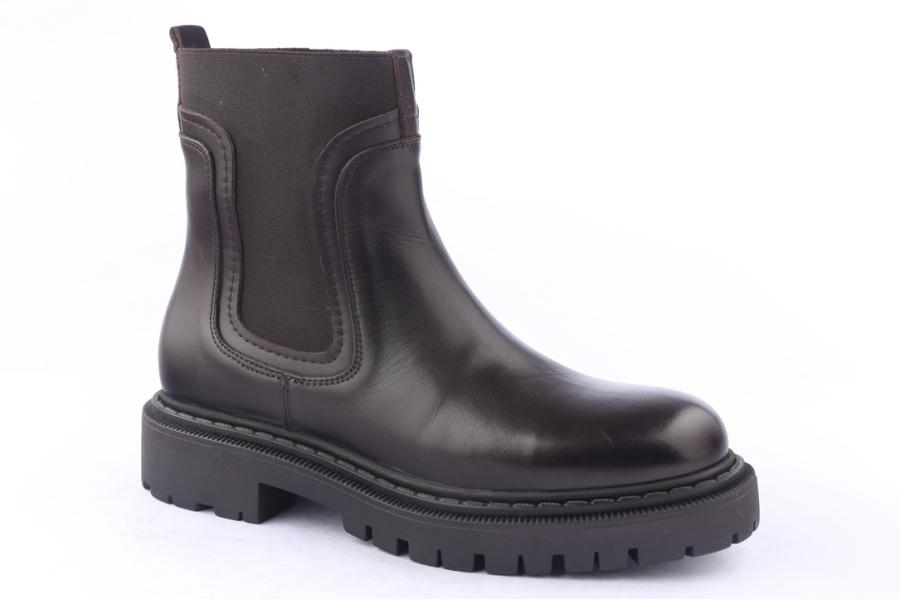 D.moro Shoes Men Leather Ankle Boots For Winter: M048 Black (Wholesale)