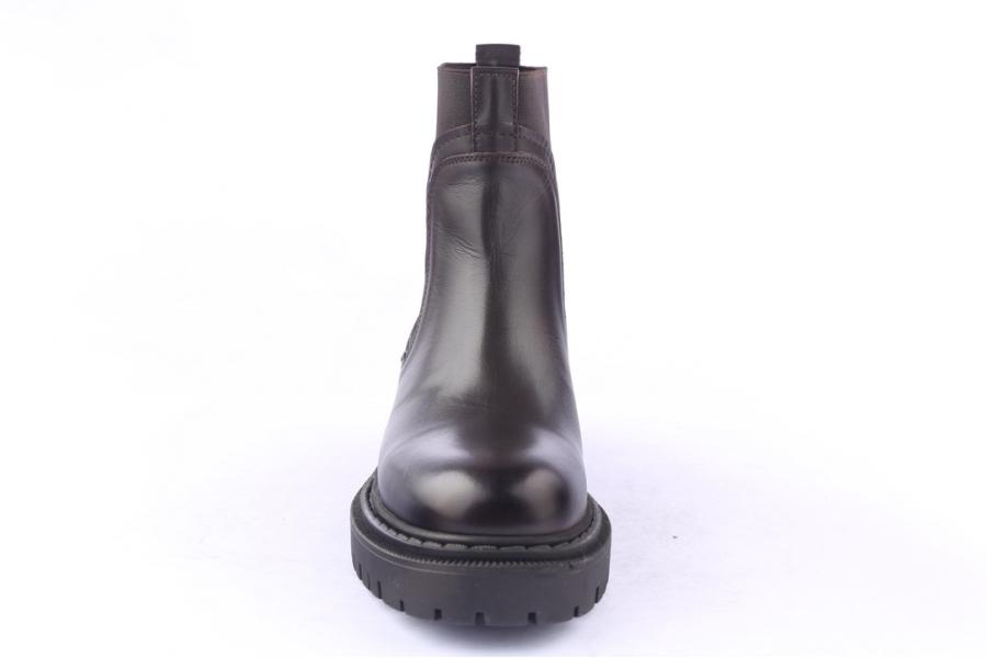 D.moro Shoes Men Leather Ankle Boots For Winter: M048 Black (Wholesale)