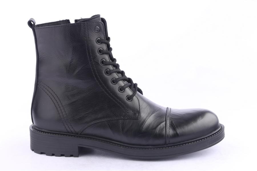d.moro shoes Men Leather Ankle Boots for Winter: M049 Black (Wholesale)