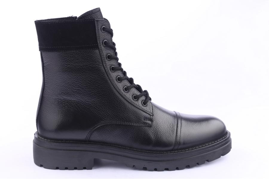 d.moro shoes Men Leather Ankle Boots for Winter: M05 Black (Wholesale)