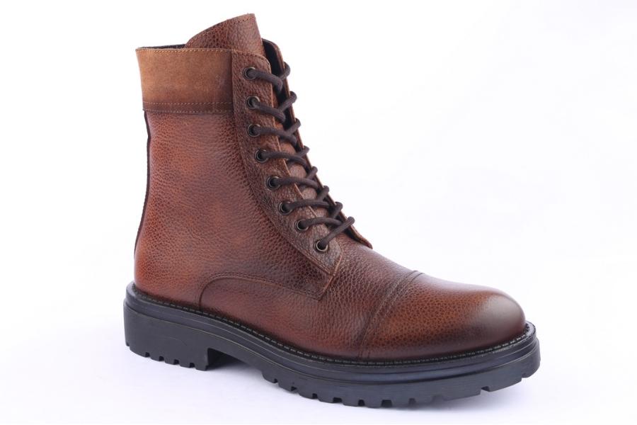 D.moro Shoes Men Leather Ankle Boots For Winter: M05 Tan (Wholesale)