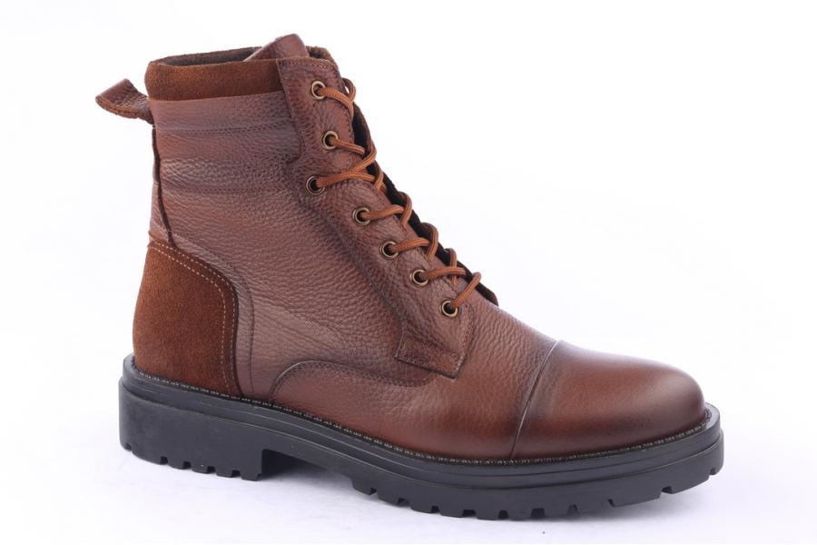 D.moro Shoes Men Leather Ankle Boots For Winter: M050 Tan (Wholesale)