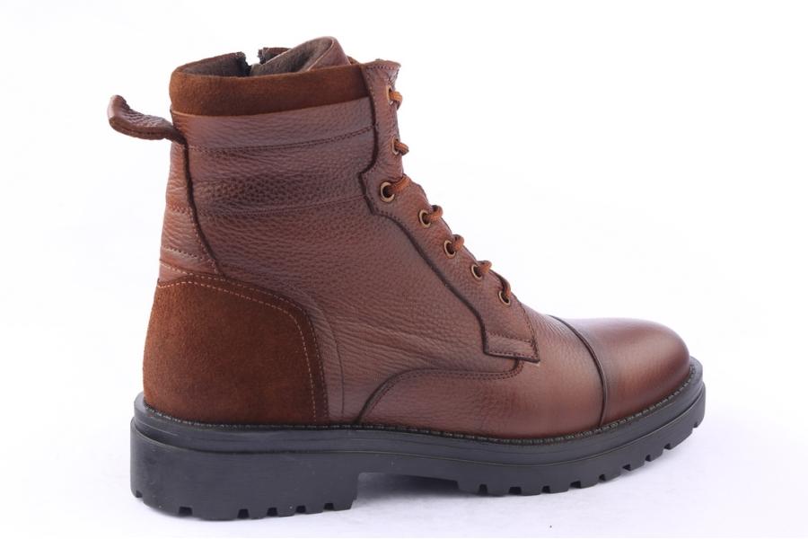 D.moro Shoes Men Leather Ankle Boots For Winter: M050 Tan (Wholesale)