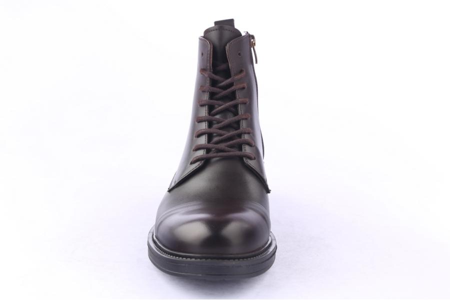 D.moro Shoes Men Leather Ankle Boots For Winter: M054 Brown (Wholesale)