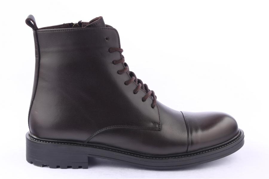 d.moro shoes Men Leather Ankle Boots for Winter: M054 Brown (Wholesale)