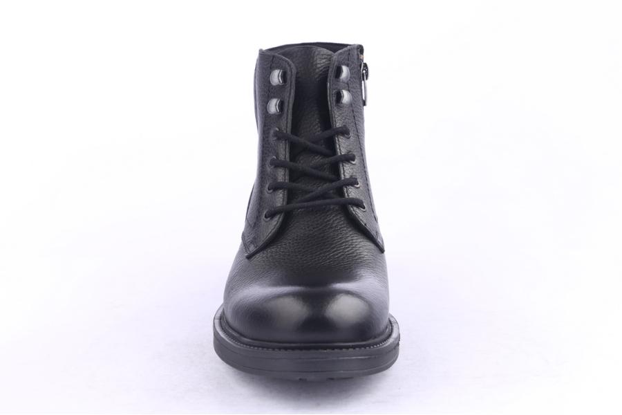 D.moro Shoes Men Leather Ankle Boots For Winter: M055 Black (Wholesale)
