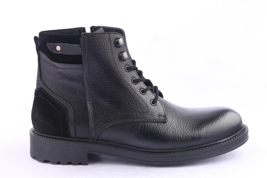 d.moro shoes Men Leather Ankle Boots for Winter: M055 Black (Wholesale)