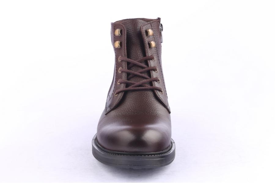 D.moro Shoes Men Leather Ankle Boots For Winter: M055 Brown (Wholesale)