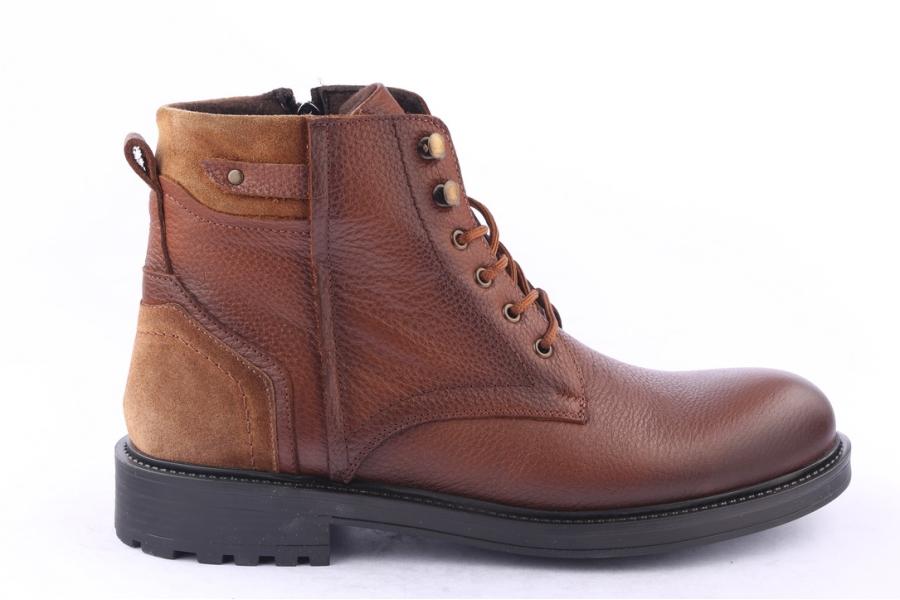 d.moro shoes Men Leather Ankle Boots for Winter: M055 Tan (Wholesale)