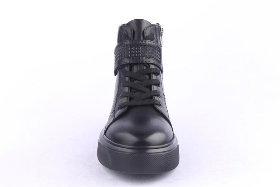 D.moro Shoes Men Leather Ankle Boots For Winter: M056 Black (Wholesale)