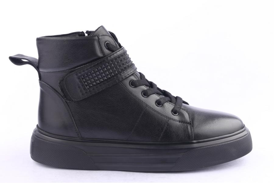 d.moro shoes Men Leather Ankle Boots for Winter: M056 Black (Wholesale)