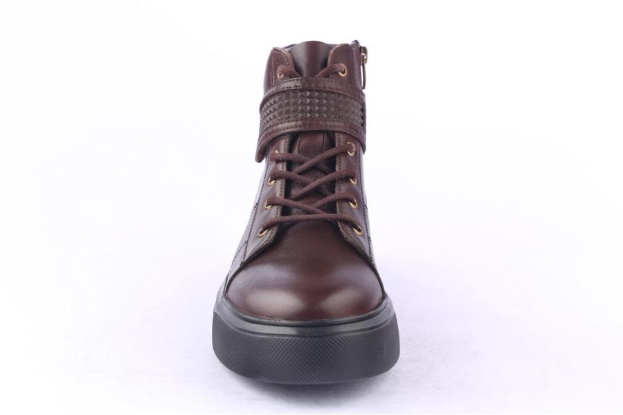D.moro Shoes Men Leather Ankle Boots For Winter: M056 Brown (Wholesale)