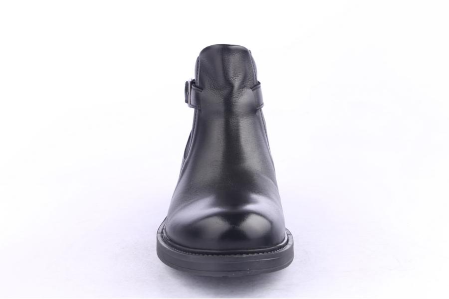 D.moro Shoes Men Leather Ankle Boots For Winter: M058 Black (Wholesale)