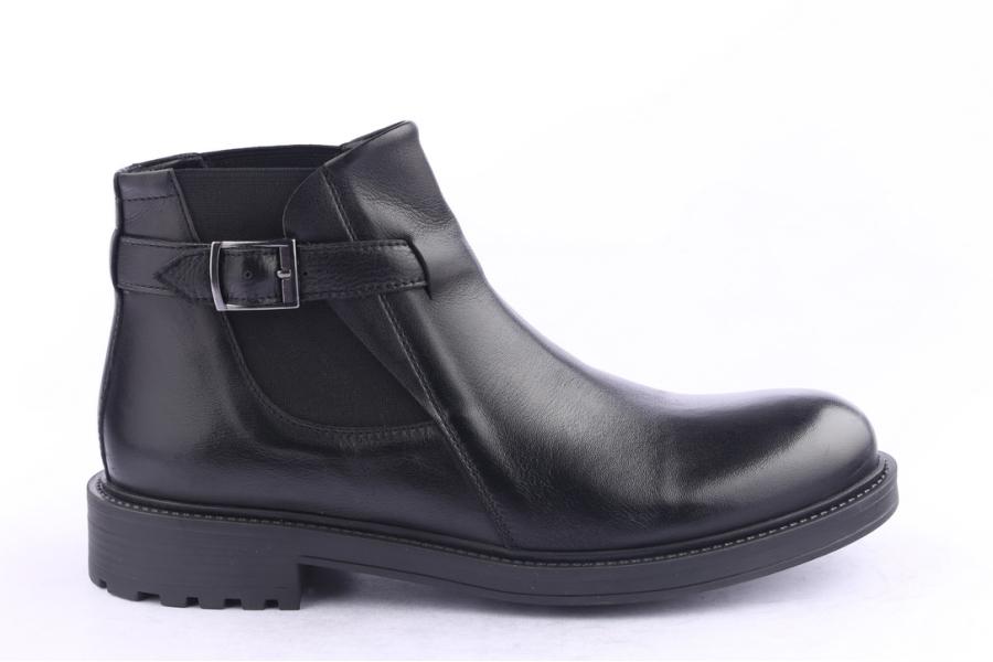 d.moro shoes Men Leather Ankle Boots for Winter: M058 Black (Wholesale)