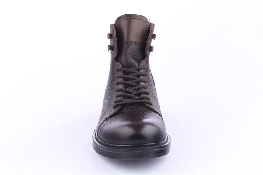 D.moro Shoes Men Leather Ankle Boots For Winter: M06 Brown (Wholesale)