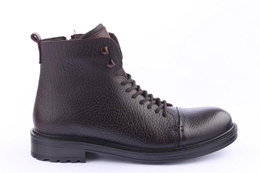 d.moro shoes Men Leather Ankle Boots for Winter: M06 Brown (Wholesale)