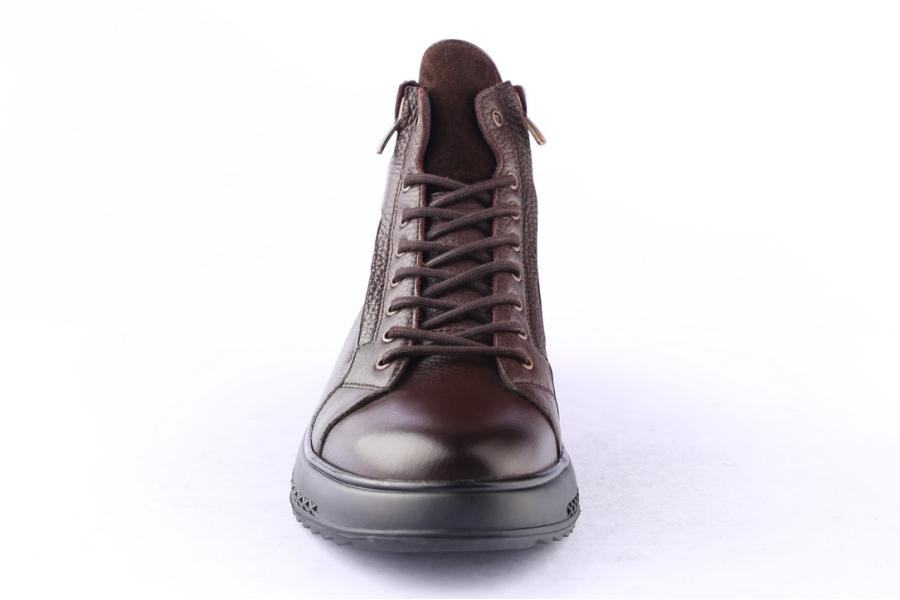 D.moro Shoes Men Leather Ankle Boots For Winter: M066 Brown (Wholesale)