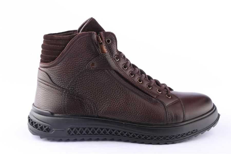 d.moro shoes Men Leather Ankle Boots for Winter: M066 Brown (Wholesale)