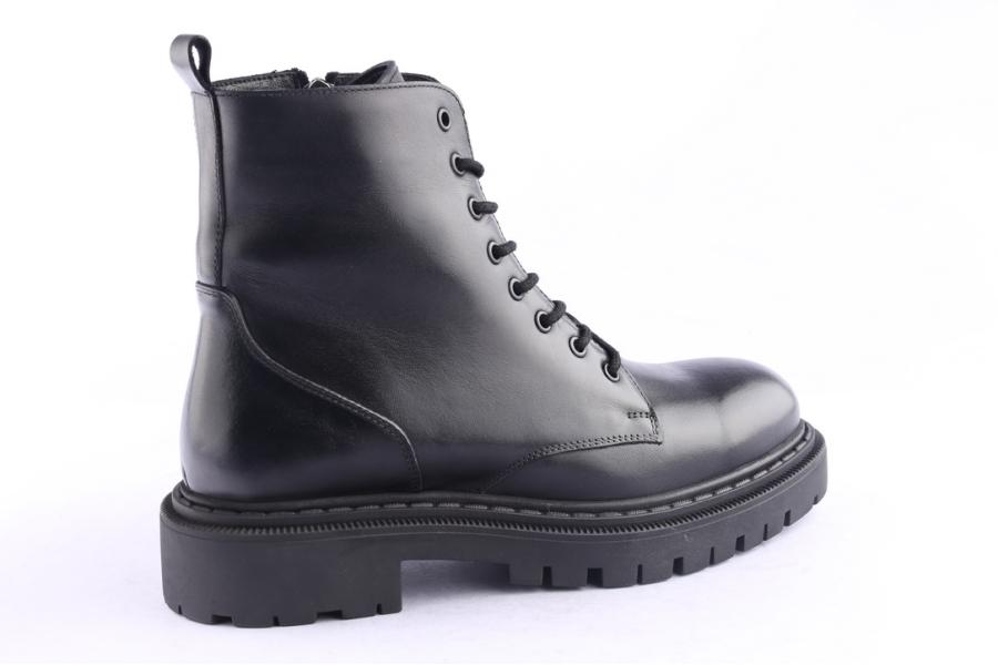 D.moro Shoes Men Leather Ankle Boots For Winter: M067 Black (Wholesale)