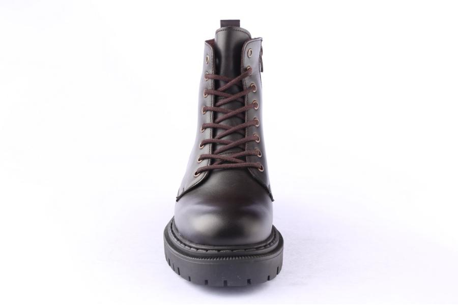 D.moro Shoes Men Leather Ankle Boots For Winter: M067 Brown (Wholesale)