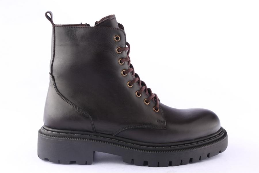 d.moro shoes Men Leather Ankle Boots for Winter: M067 Brown (Wholesale)