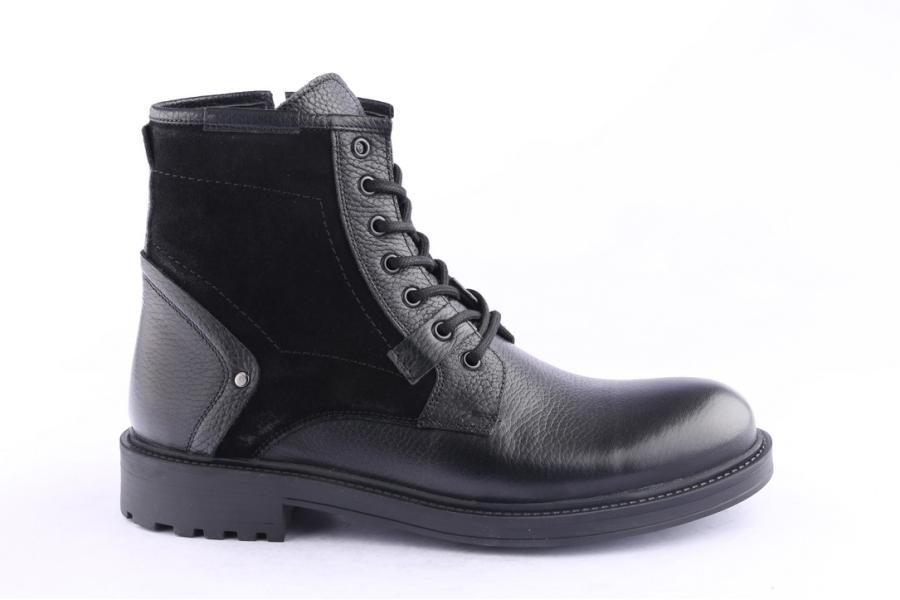 d.moro shoes Men Leather Ankle Boots for Winter: M069 Black (Wholesale)