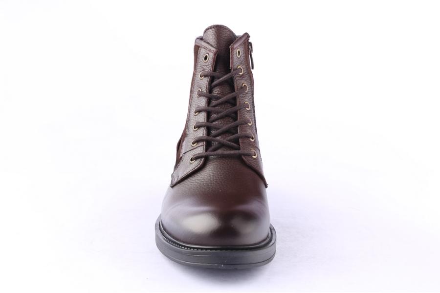 D.moro Shoes Men Leather Ankle Boots For Winter: M069 Brown (Wholesale)