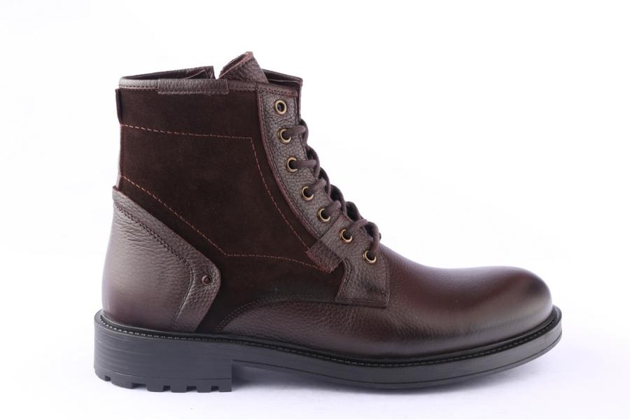 d.moro shoes Men Leather Ankle Boots for Winter: M069 Brown (Wholesale)