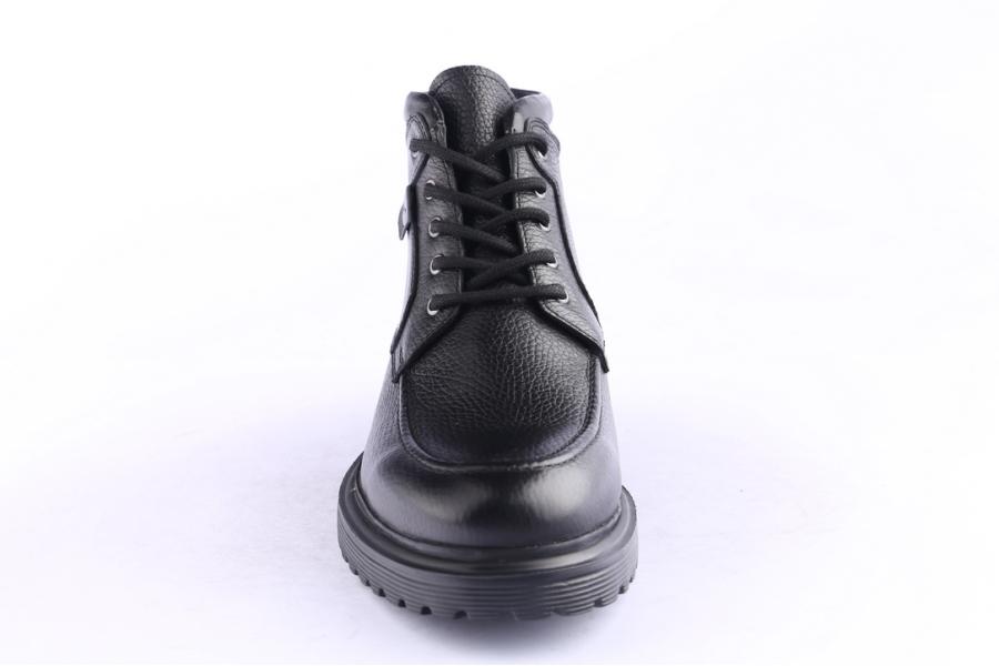 D.moro Shoes Men Leather Ankle Boots For Winter: M071 Black (Wholesale)