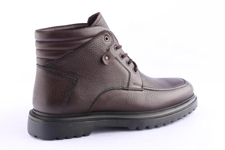 D.moro Shoes Men Leather Ankle Boots For Winter: M071 Brown (Wholesale)
