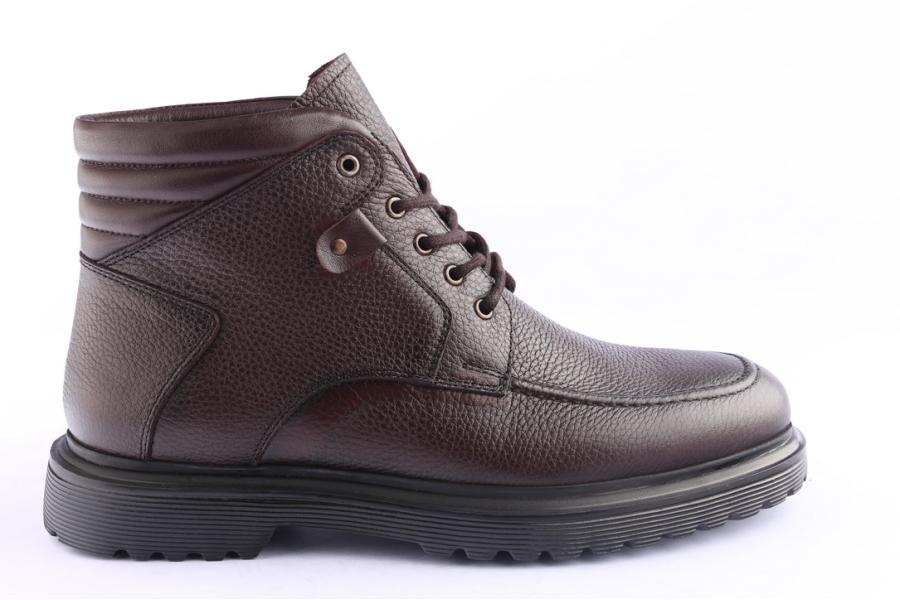 d.moro shoes Men Leather Ankle Boots for Winter: M071 Brown (Wholesale)