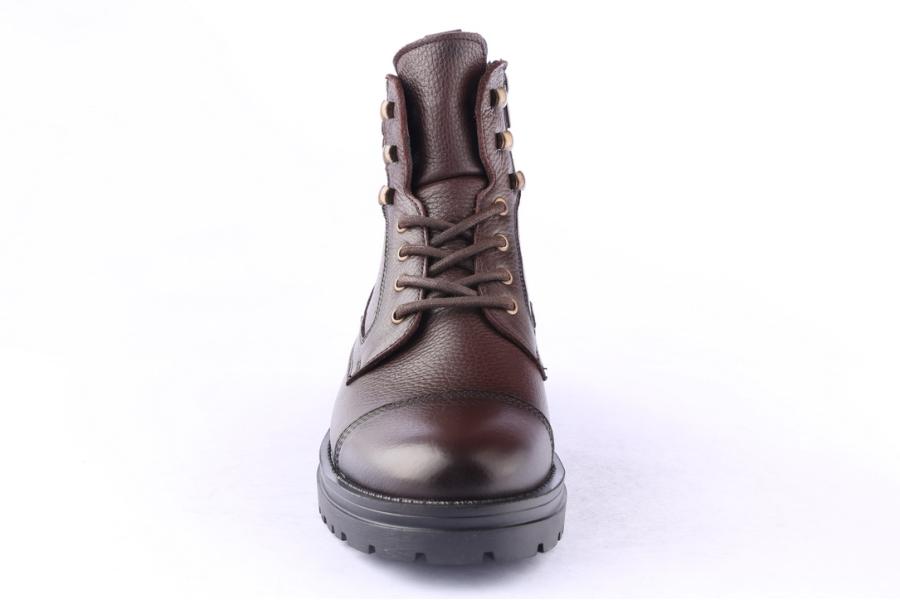 D.moro Shoes Men Leather Ankle Boots For Winter: M074 Brown (Wholesale)