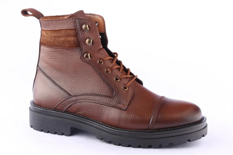 D.moro Shoes Men Leather Ankle Boots For Winter: M074 Tan (Wholesale)