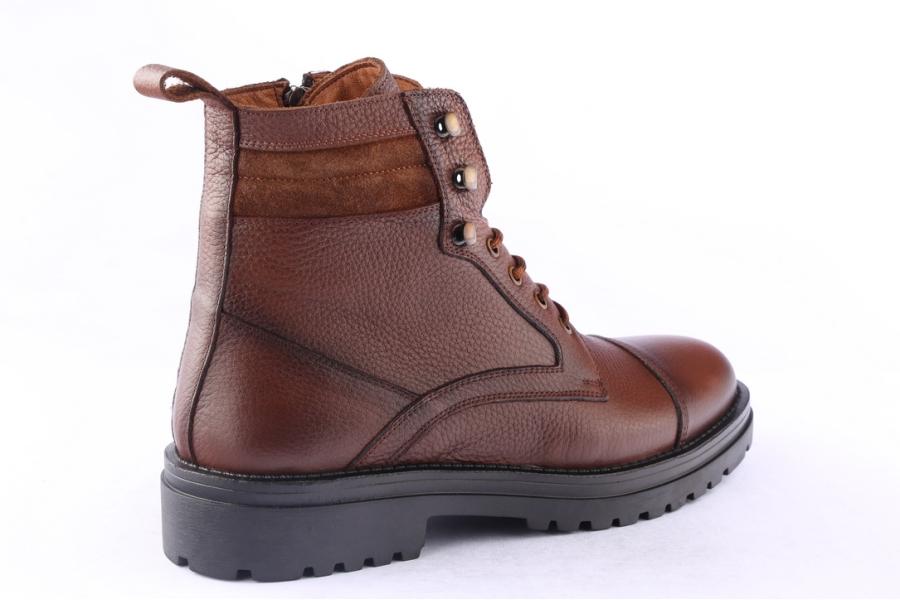 D.moro Shoes Men Leather Ankle Boots For Winter: M074 Tan (Wholesale)