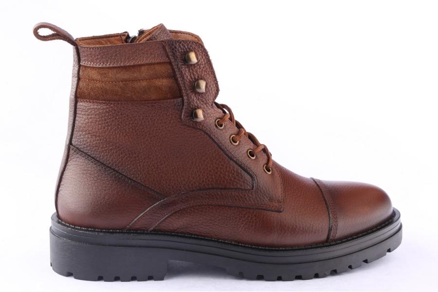 d.moro shoes Men Leather Ankle Boots for Winter: M074 Tan (Wholesale)