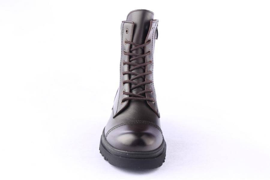 D.moro Shoes Men Leather Ankle Boots For Winter: M077 Brown (Wholesale)
