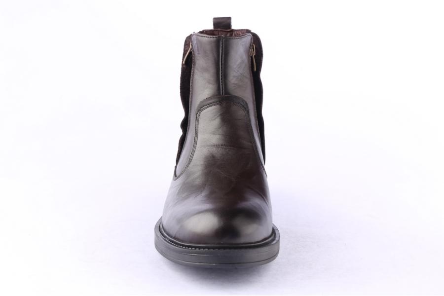 D.moro Shoes Men Leather Ankle Boots For Winter: M078 Brown (Wholesale)
