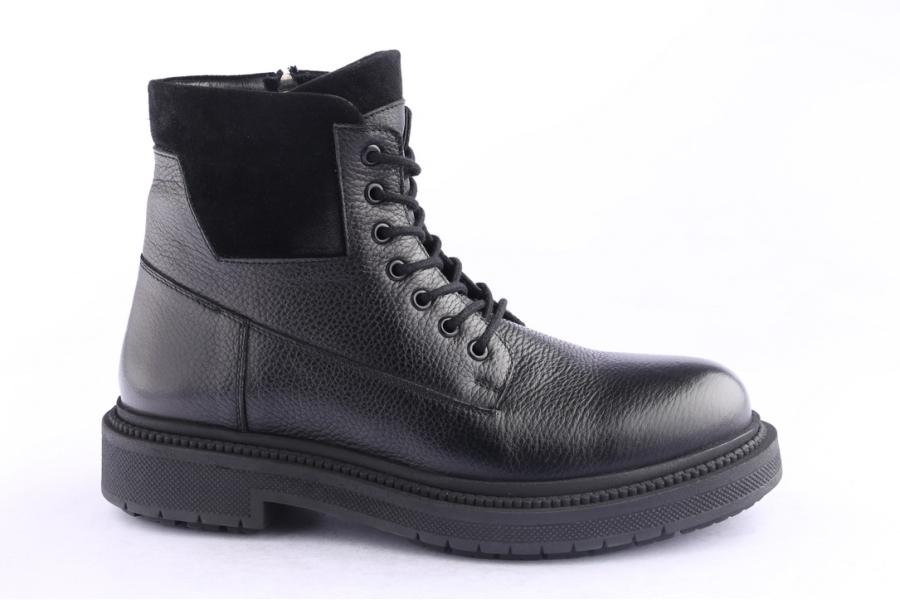 d.moro shoes Men Leather Ankle Boots for Winter: M080 Black (Wholesale)