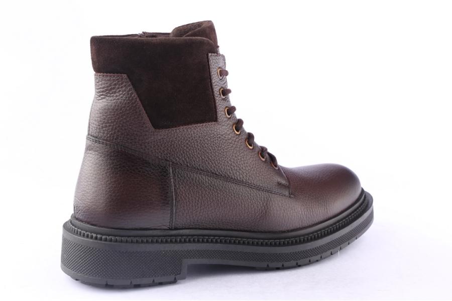 D.moro Shoes Men Leather Ankle Boots For Winter: M080 Brown (Wholesale)