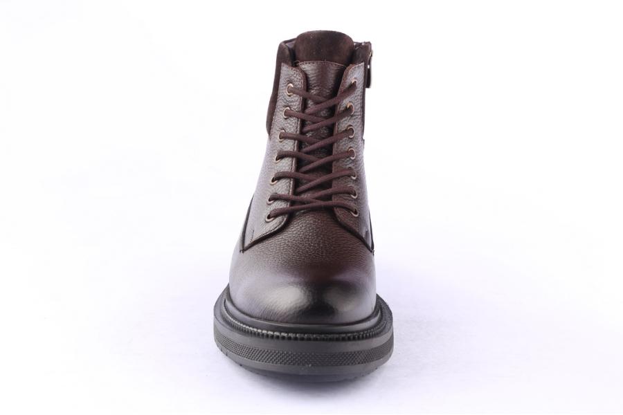 D.moro Shoes Men Leather Ankle Boots For Winter: M080 Brown (Wholesale)