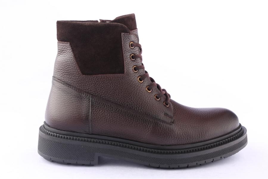 d.moro shoes Men Leather Ankle Boots for Winter: M080 Brown (Wholesale)