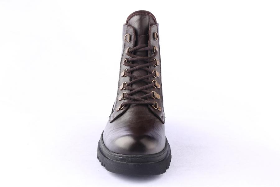 D.moro Shoes Men Leather Ankle Boots For Winter: M081 Brown (Wholesale)