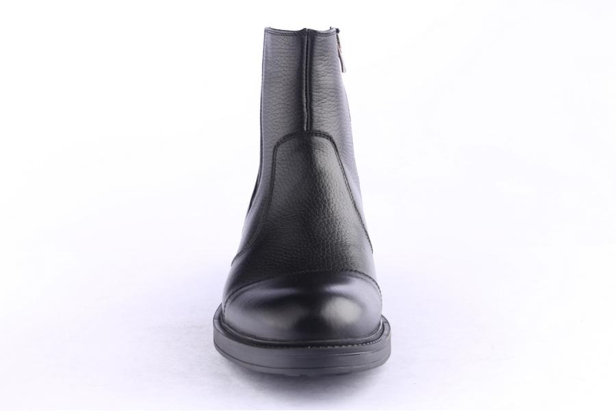 D.moro Shoes Men Leather Ankle Boots For Winter: M082 Black (Wholesale)