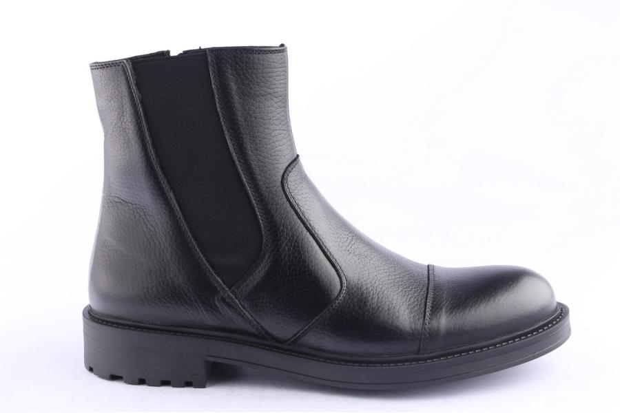 d.moro shoes Men Leather Ankle Boots for Winter: M082 Black (Wholesale)