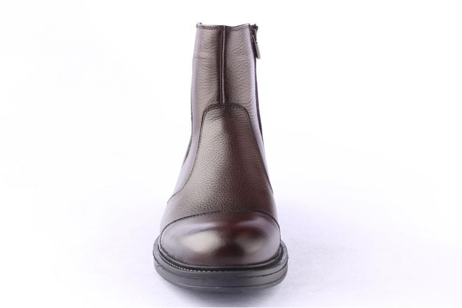 D.moro Shoes Men Leather Ankle Boots For Winter: M082 Brown (Wholesale)