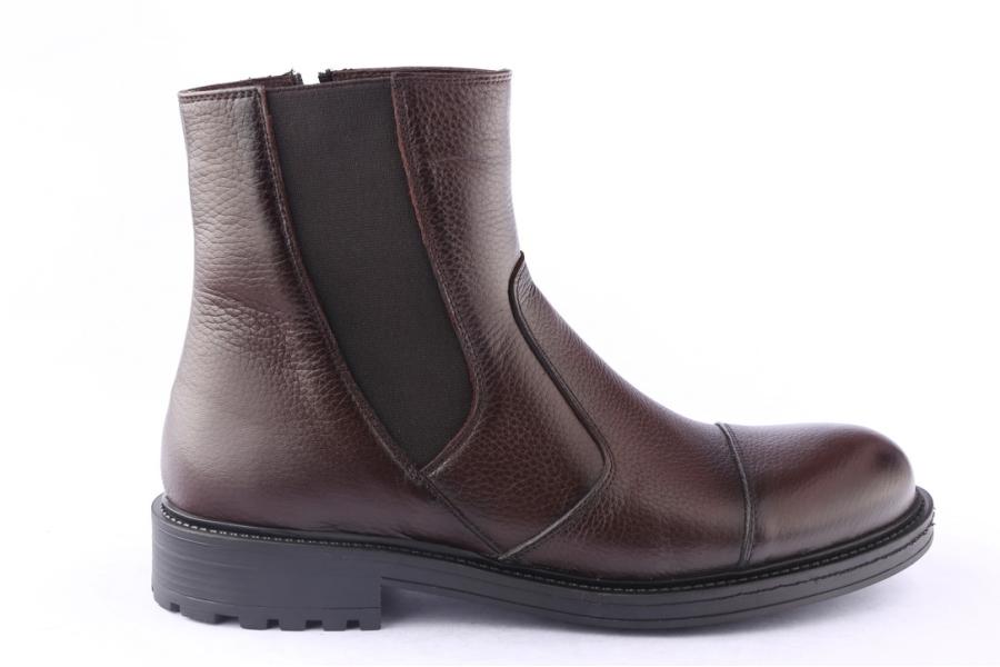 d.moro shoes Men Leather Ankle Boots for Winter: M082 Brown (Wholesale)