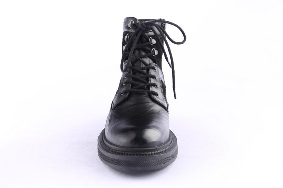 D.moro Shoes Men Leather Ankle Boots For Winter: M083 Black (Wholesale)